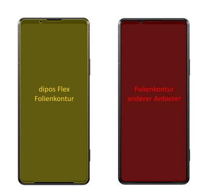 SonyXperia Pro-I mit aufgebrachter dipos Displayschutzfolie, glasklare Darstellung ohne Einschränkungen