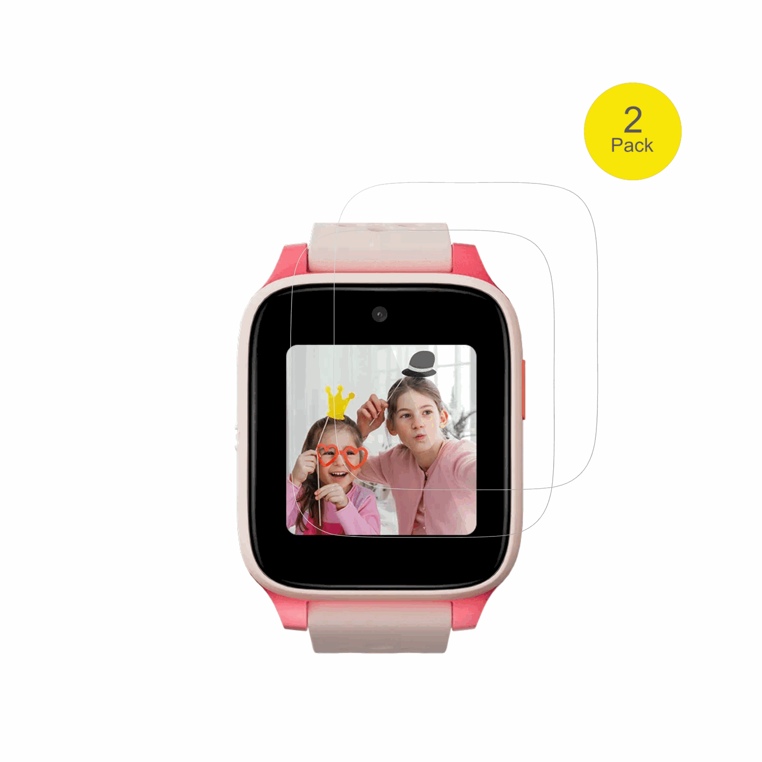 TCLMovetime Kids Watch MT46 mit aufgebrachter dipos Displayschutzfolie, glasklare Darstellung ohne Einschränkungen