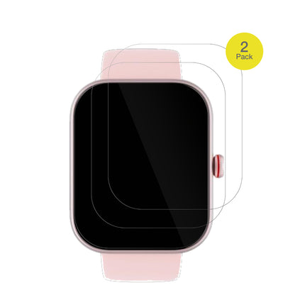 Toobur1.91 Zoll Smartwatch mit aufgebrachter dipos Displayschutzfolie, glasklare Darstellung ohne Einschränkungen