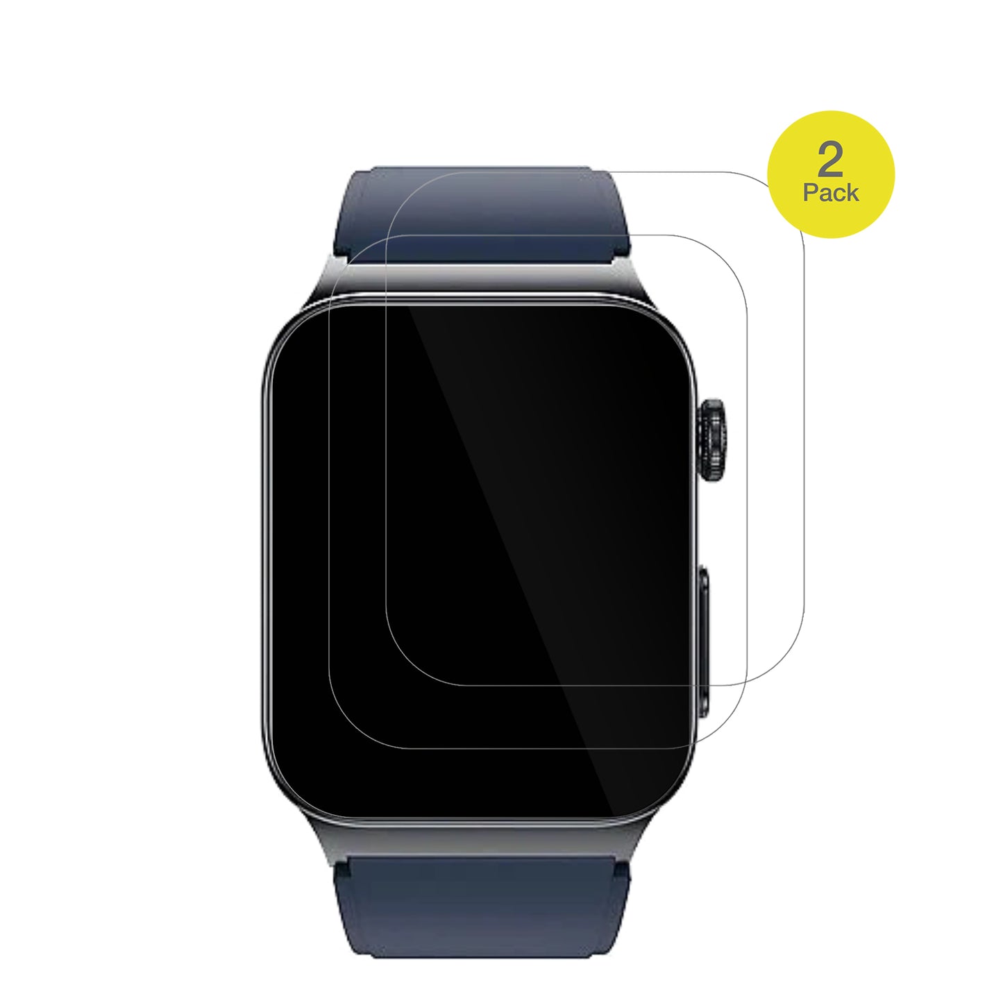 WatchmarkCardio One mit aufgebrachter dipos Displayschutzfolie, glasklare Darstellung ohne Einschränkungen