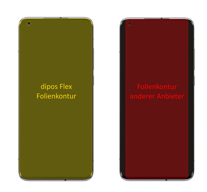 XiaomiMi 10 Ultra mit aufgebrachter dipos Displayschutzfolie, glasklare Darstellung ohne Einschränkungen