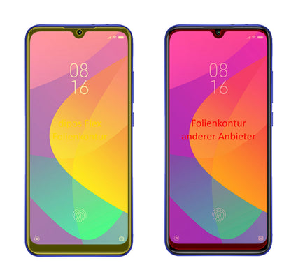 XiaomiMi A3 mit aufgebrachter dipos Displayschutzfolie, glasklare Darstellung ohne Einschränkungen