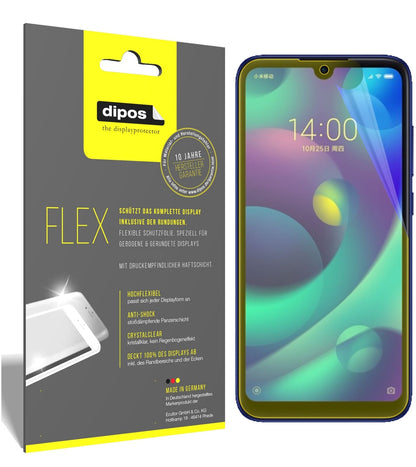 XiaomiMi Play mit aufgebrachter dipos Displayschutzfolie, glasklare Darstellung ohne Einschränkungen