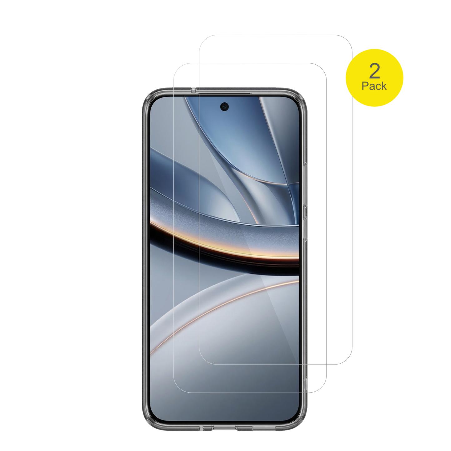XiaomiPoco F7 5G Case Friendly mit aufgebrachter dipos Displayschutzfolie, glasklare Darstellung ohne Einschr�nkungen