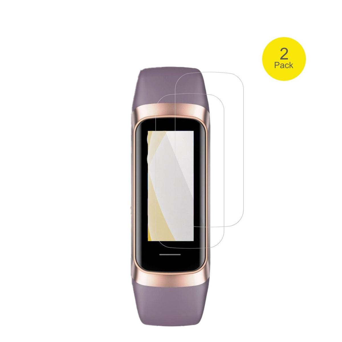ZeacoolC60 Fitness Tracker mit aufgebrachter dipos Displayschutzfolie, glasklare Darstellung ohne Einschränkungen