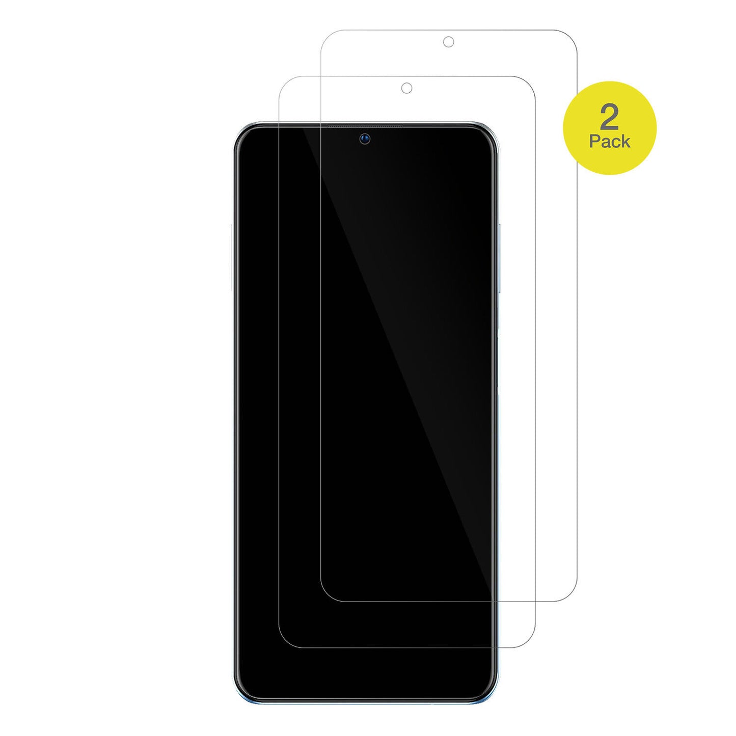 ZTEBlade A72 4G mit aufgebrachter dipos Displayschutzfolie, glasklare Darstellung ohne Einschränkungen