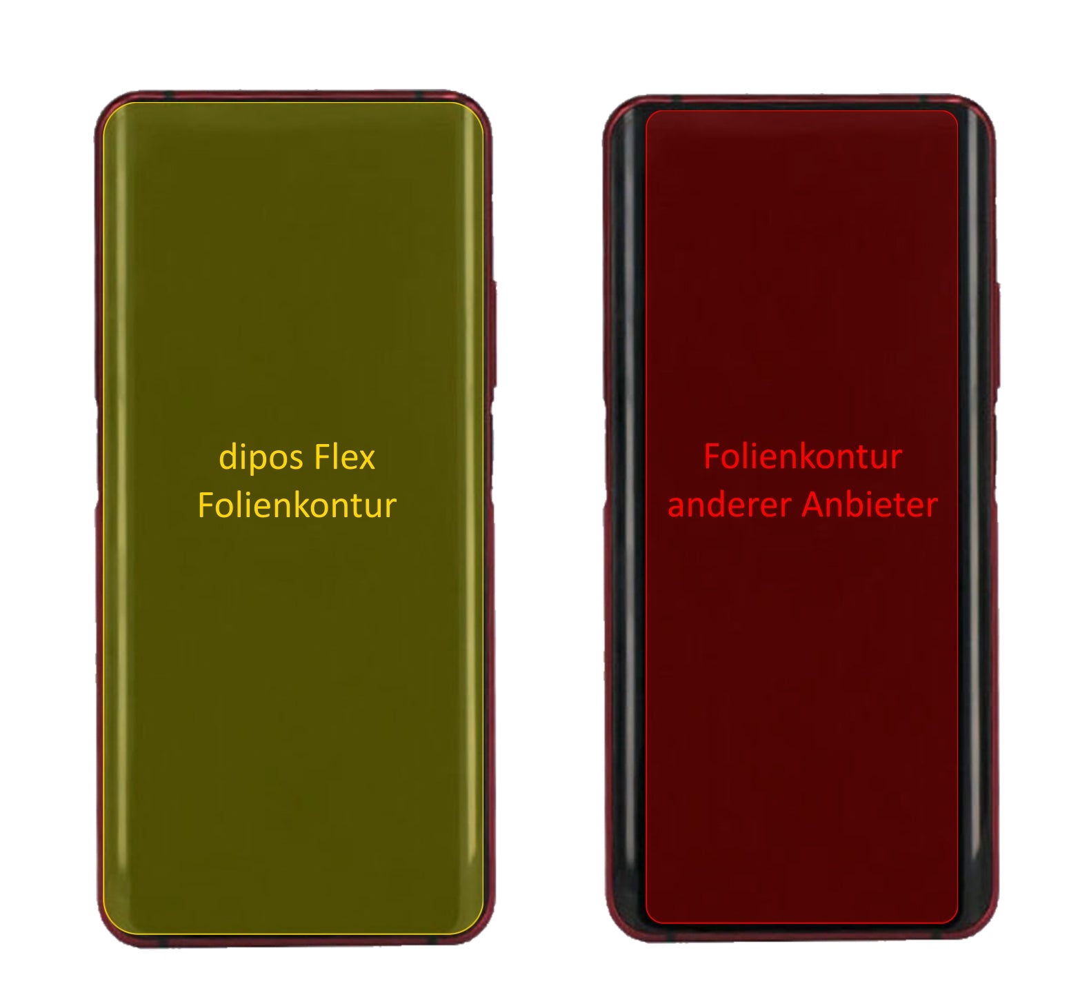 ZTEnubia Z20 mit aufgebrachter dipos Displayschutzfolie, glasklare Darstellung ohne Einschränkungen