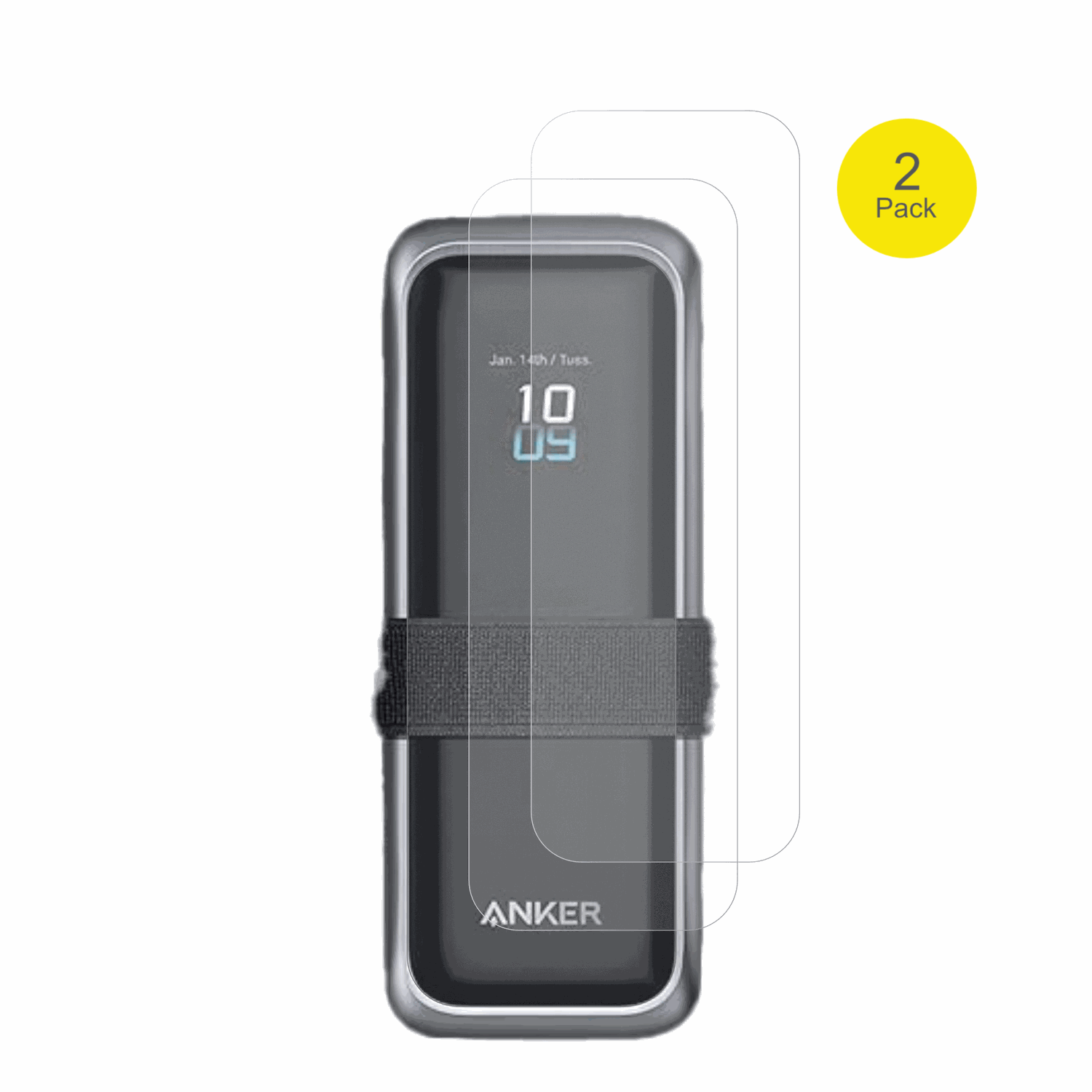 AnkerPrime 220 W mit aufgebrachter dipos Flex Schutzfolie, glasklare Darstellung ohne Einschr�nkungen
