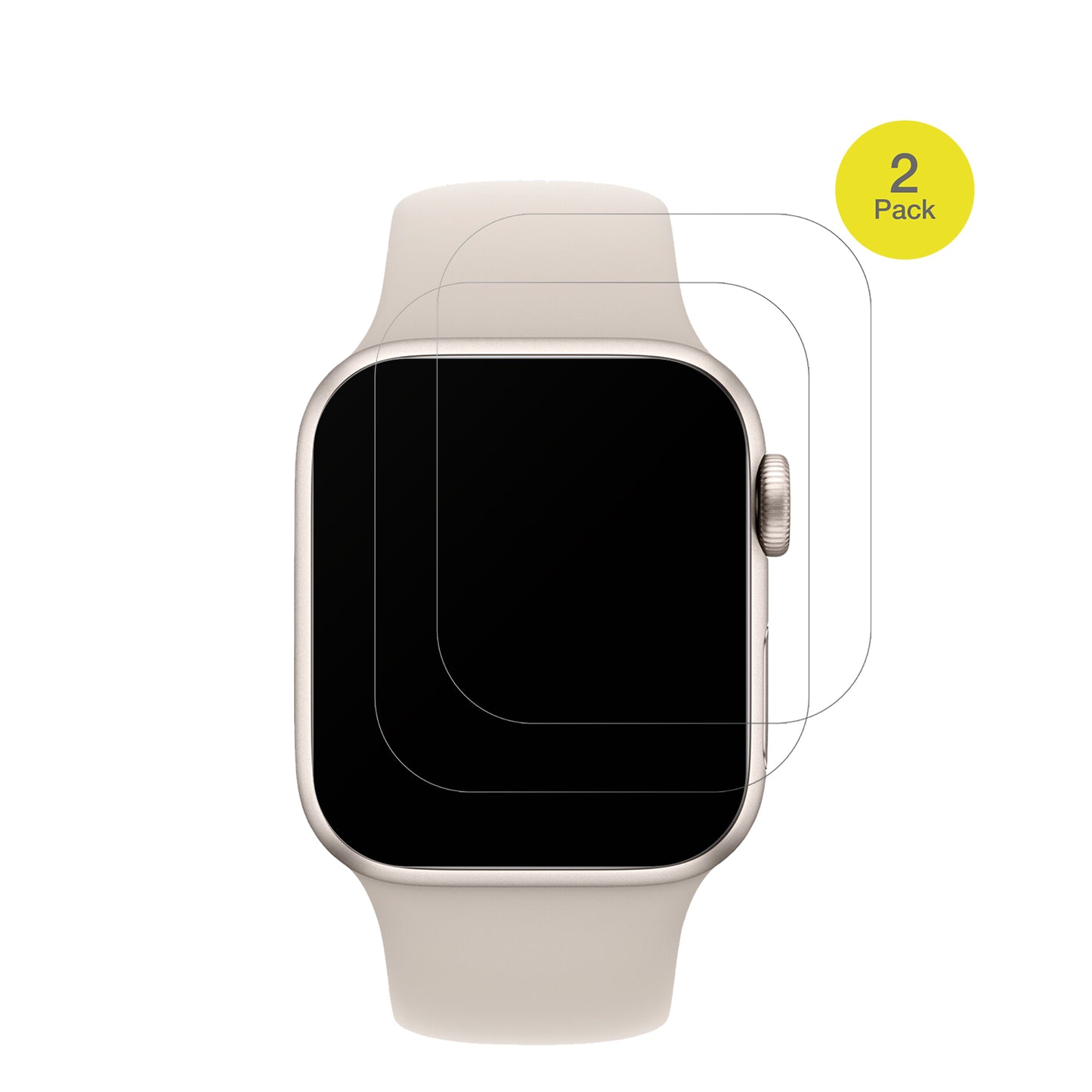 AppleWatch SE 2. Generation GPS 40mm mit aufgebrachter dipos Flex Schutzfolie, glasklare Darstellung ohne Einschränkungen