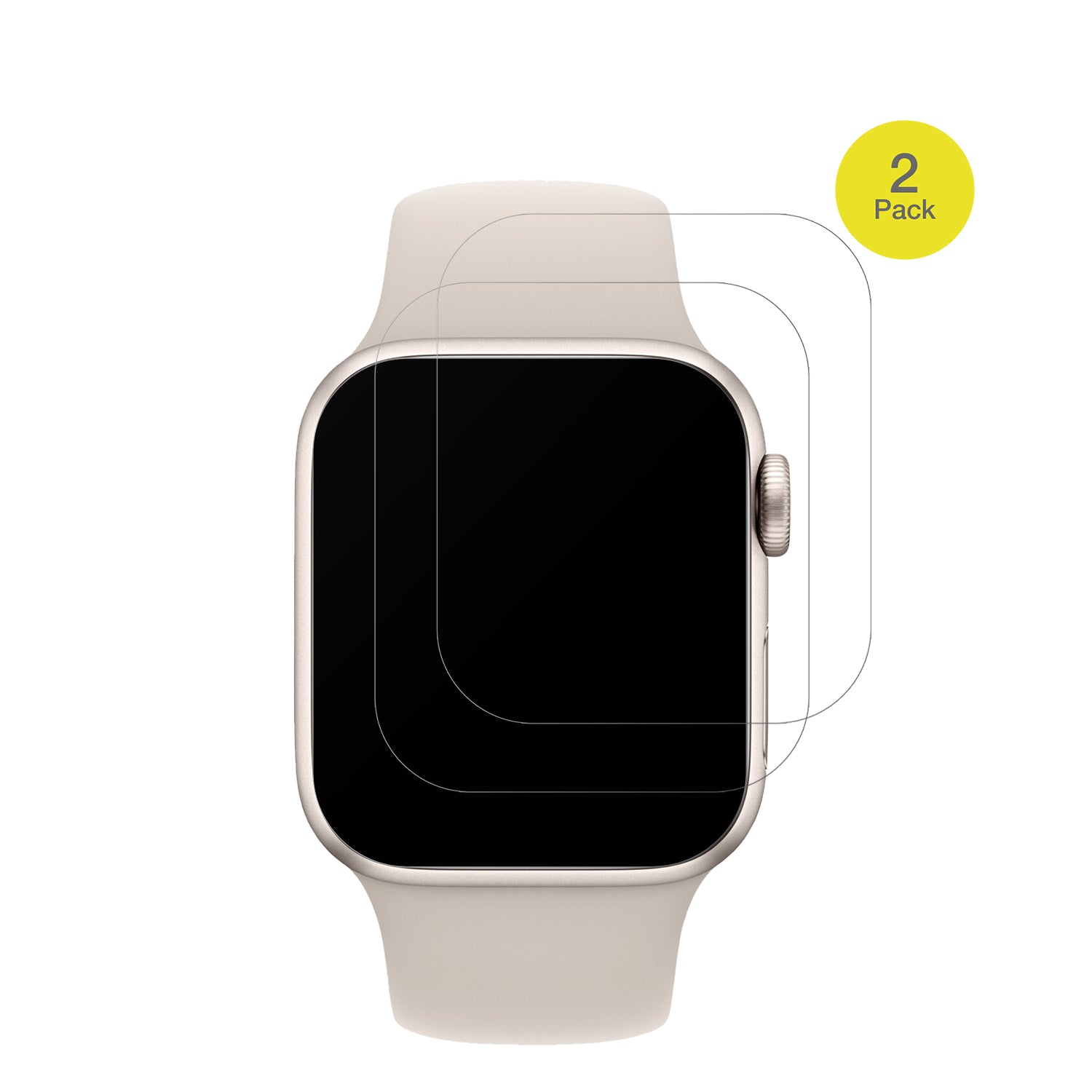 AppleWatch SE 2. Generation GPS 40mm mit aufgebrachter dipos Flex Schutzfolie, glasklare Darstellung ohne Einschränkungen
