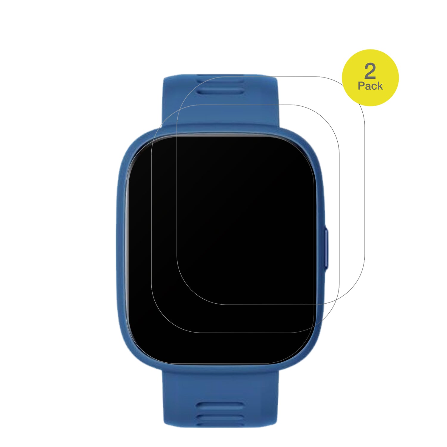 BiggerFiveSmartwatch Kinder mit aufgebrachter dipos Flex Schutzfolie, glasklare Darstellung ohne Einschränkungen