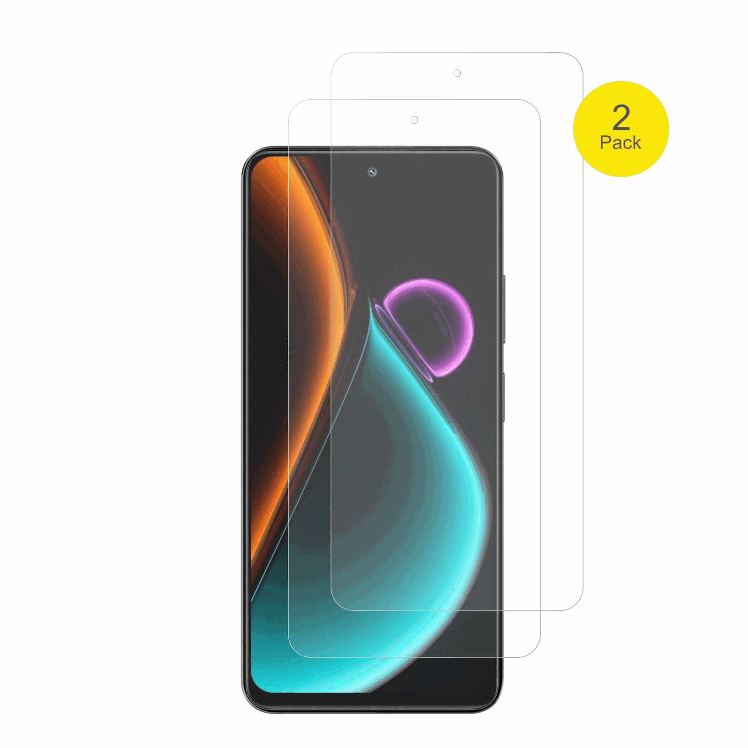 BlackviewColor 6 mit aufgebrachter dipos Flex Schutzfolie, glasklare Darstellung ohne Einschränkungen