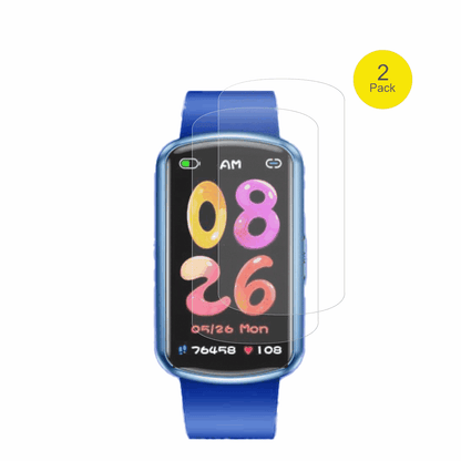 CantaosKids Smartwatch 1.47 Zoll mit aufgebrachter dipos Flex Schutzfolie, glasklare Darstellung ohne Einschränkungen