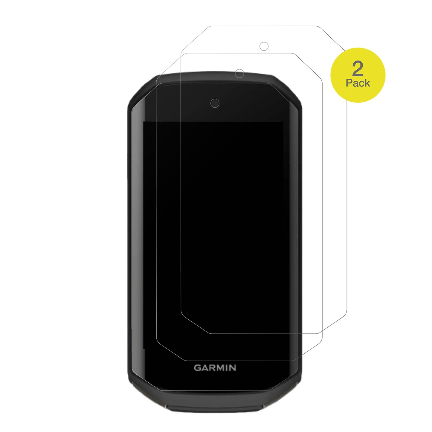 GarminEdge 1050 mit aufgebrachter dipos Flex Schutzfolie, glasklare Darstellung ohne Einschränkungen