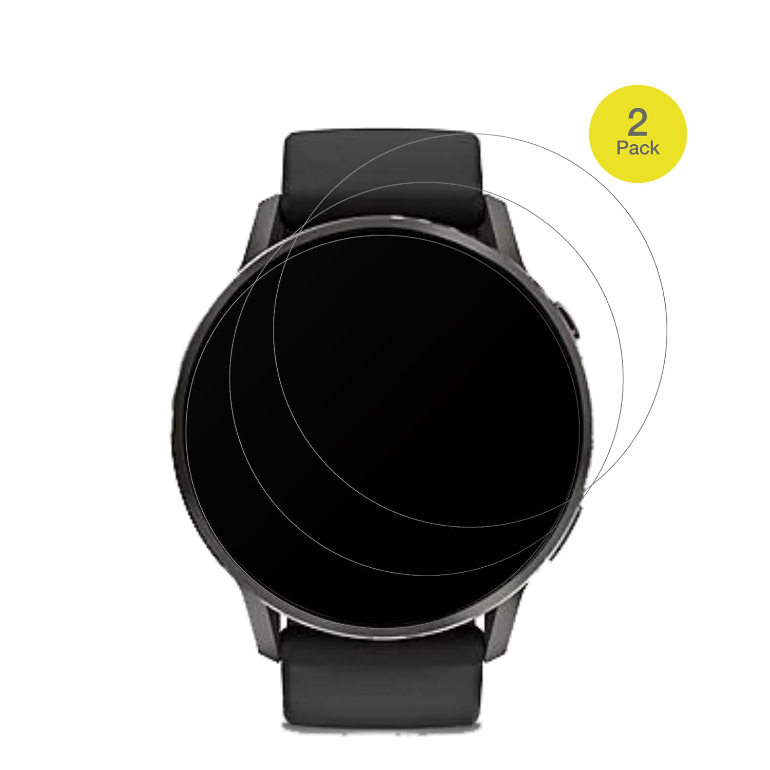 GarminVenu 4 45mm mit aufgebrachter dipos Flex Schutzfolie, glasklare Darstellung ohne Einschränkungen