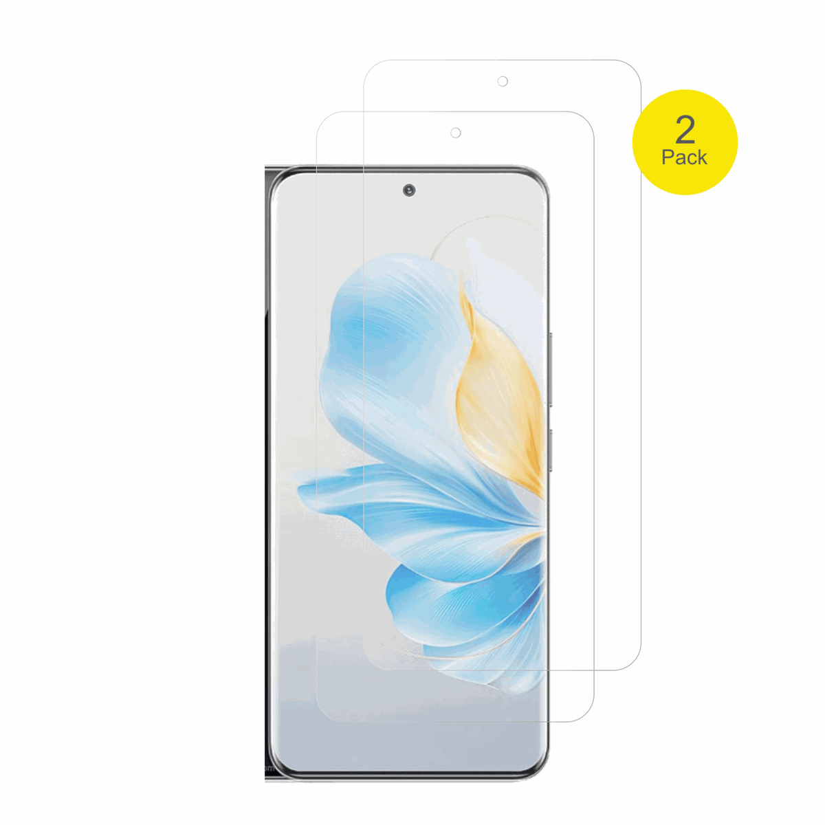 Honor100 mit aufgebrachter dipos Flex Schutzfolie, glasklare Darstellung ohne Einschränkungen