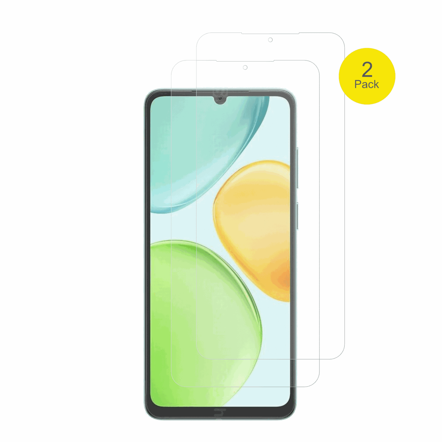 HonorX6d 5G mit aufgebrachter dipos Flex Schutzfolie, glasklare Darstellung ohne Einschränkungen