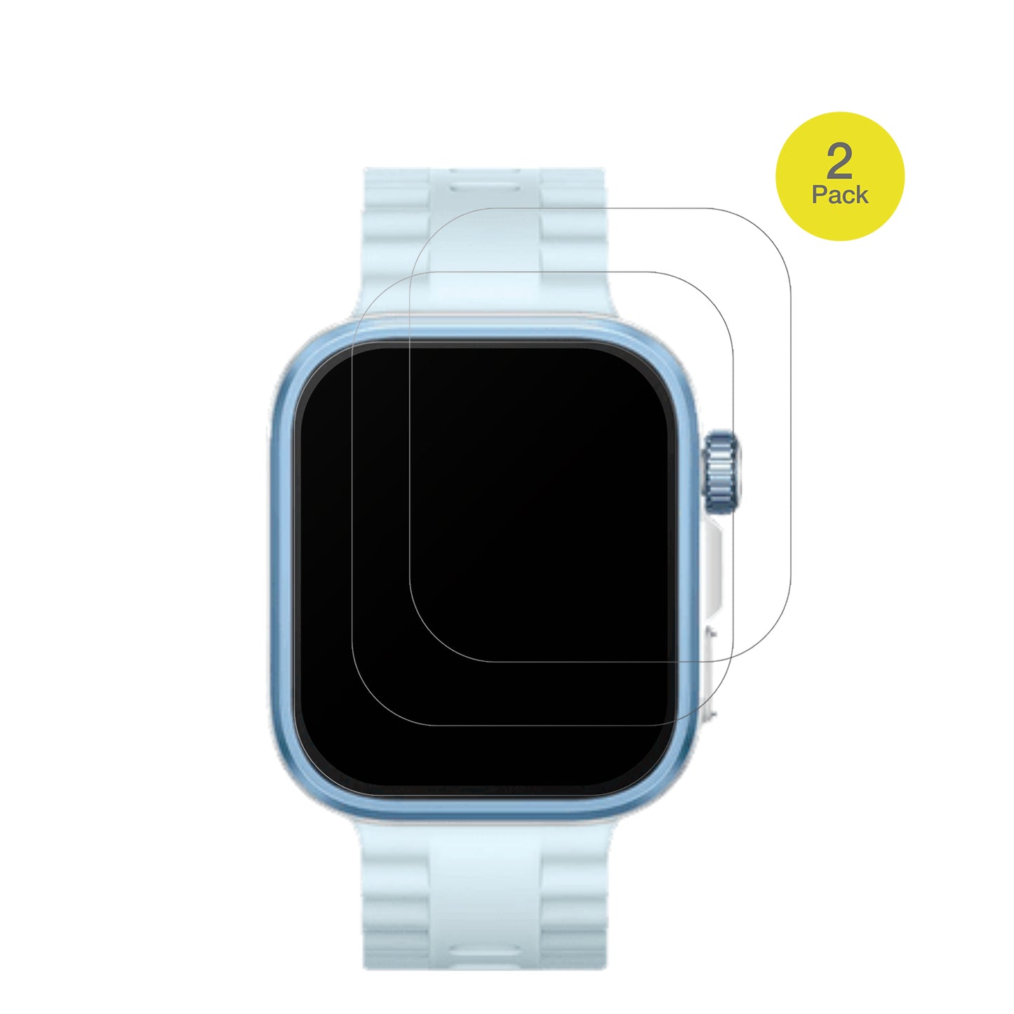 HuaweiWatch Fit 4 Pro mit aufgebrachter dipos Flex Schutzfolie, glasklare Darstellung ohne Einschränkungen