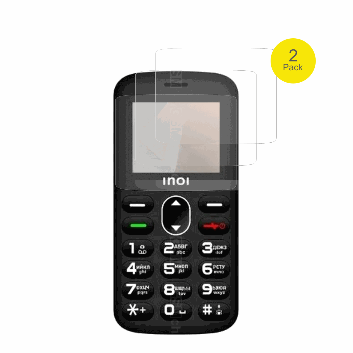 INOI148 Senior 4G mit aufgebrachter dipos Flex Schutzfolie, glasklare Darstellung ohne Einschränkungen