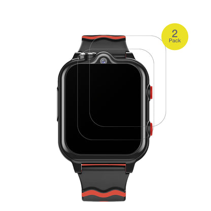 KrostmingKids Smartwatch GPS 4G mit aufgebrachter dipos Flex Schutzfolie, glasklare Darstellung ohne Einschränkungen