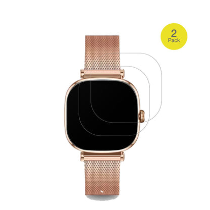 KSIXIria Smartwatch 1.7 Zoll mit aufgebrachter dipos Flex Schutzfolie, glasklare Darstellung ohne Einschränkungen
