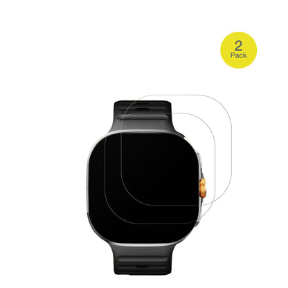 M992.4 Zoll Smartwatch mit aufgebrachter dipos Flex Schutzfolie, glasklare Darstellung ohne Einschränkungen