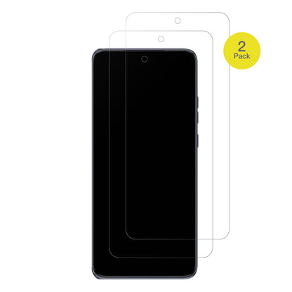 MotorolaEdge 50 Neo mit aufgebrachter dipos Flex Schutzfolie, glasklare Darstellung ohne Einschränkungen