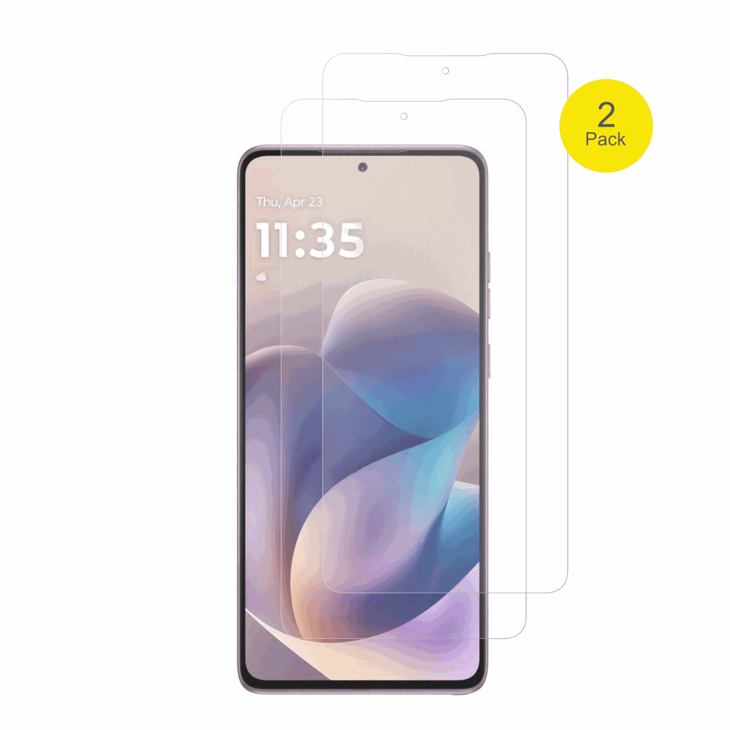 MotorolaMoto G Stylus 5G 2026 mit aufgebrachter dipos Flex Schutzfolie, glasklare Darstellung ohne Einschränkungen