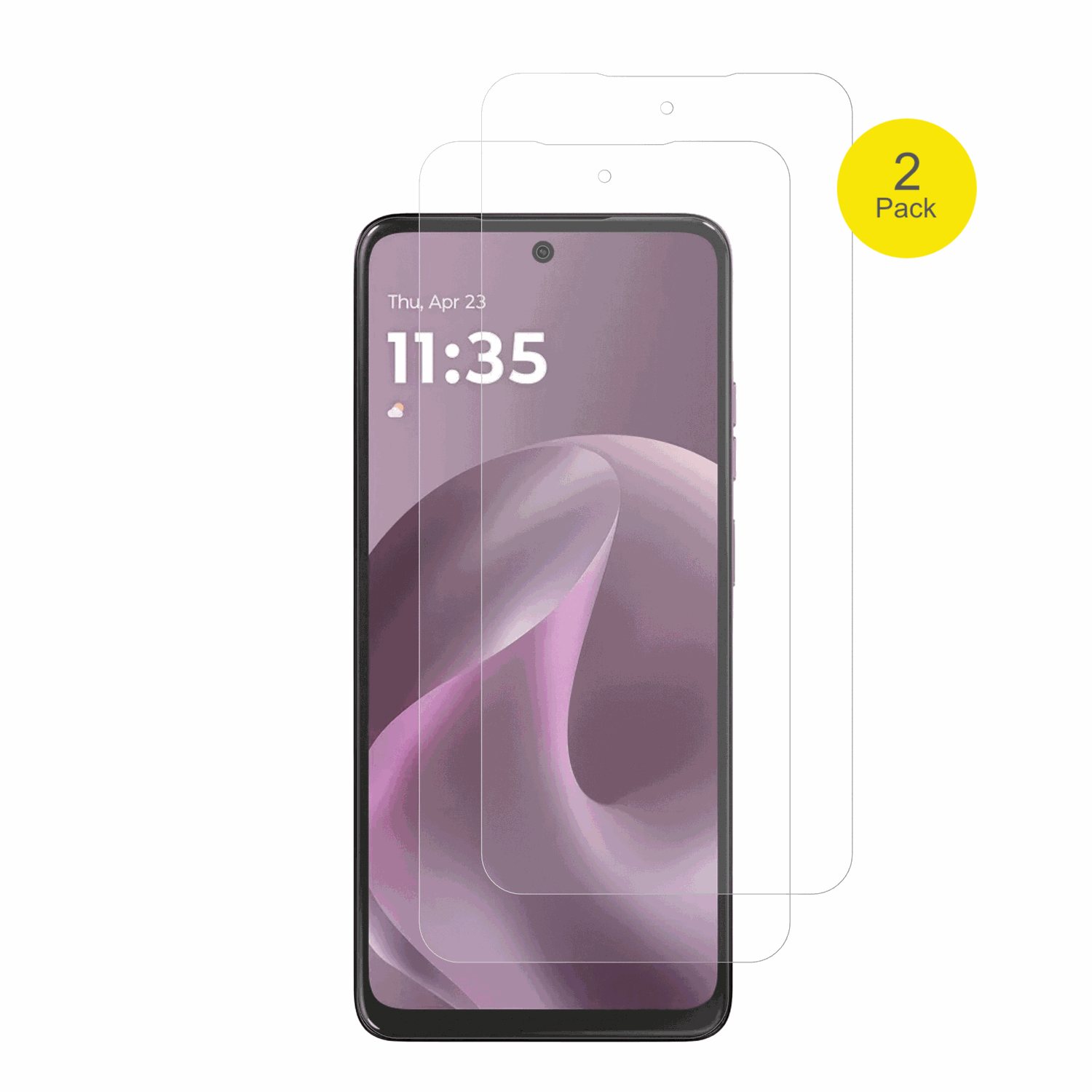 MotorolaMoto G17 mit aufgebrachter dipos Flex Schutzfolie, glasklare Darstellung ohne Einschr�nkungen