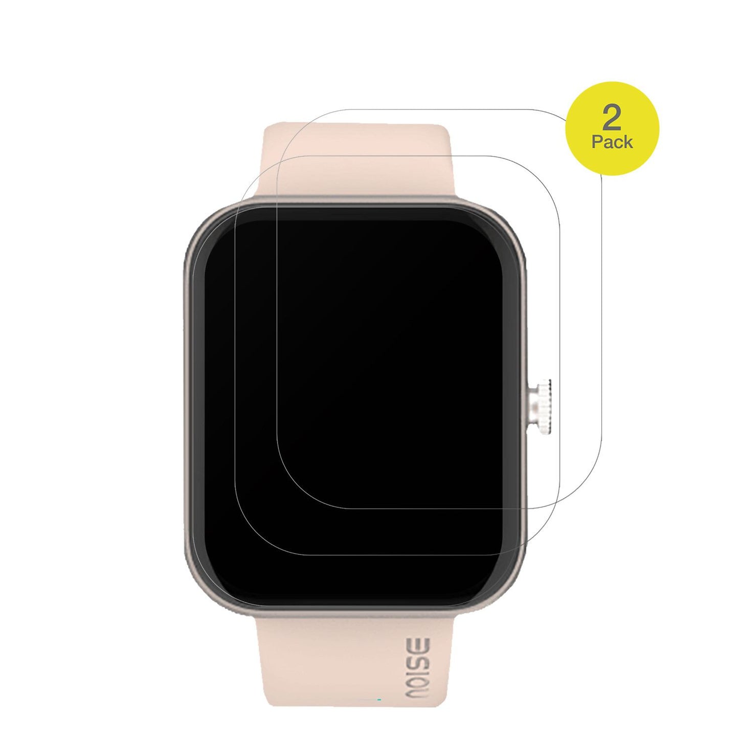 NoiseColorfit Pulse Grand mit aufgebrachter dipos Flex Schutzfolie, glasklare Darstellung ohne Einschränkungen