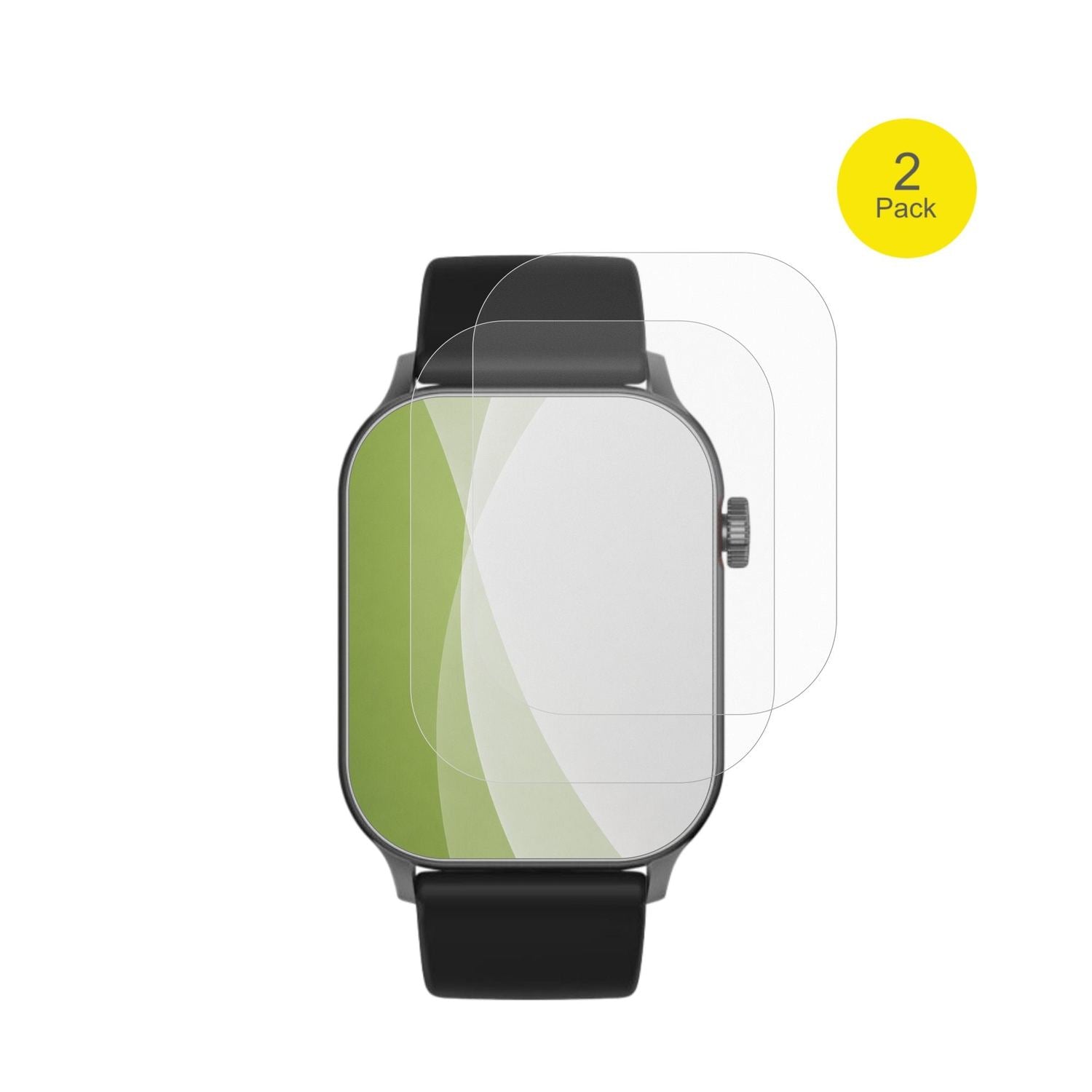 OOQEWatch Pro 8 mit aufgebrachter dipos Flex Schutzfolie, glasklare Darstellung ohne Einschränkungen