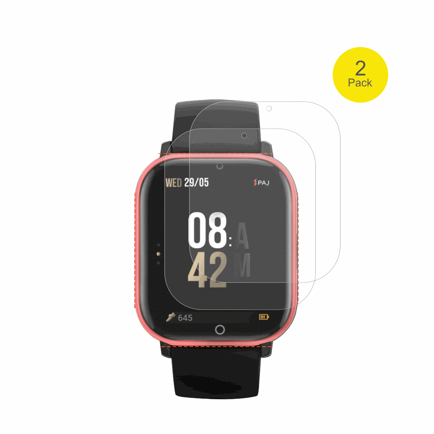 PAJGPS Tracker Kids Smartwatch mit aufgebrachter dipos Flex Schutzfolie, glasklare Darstellung ohne Einschr�nkungen