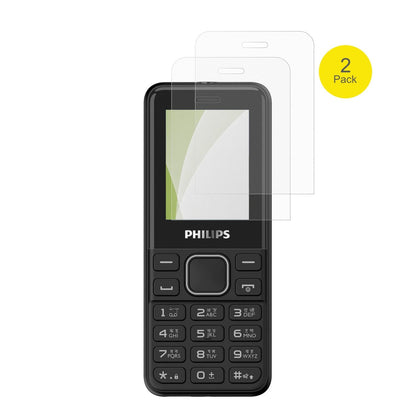 PhilipsE2103 mit aufgebrachter dipos Flex Schutzfolie, glasklare Darstellung ohne Einschränkungen