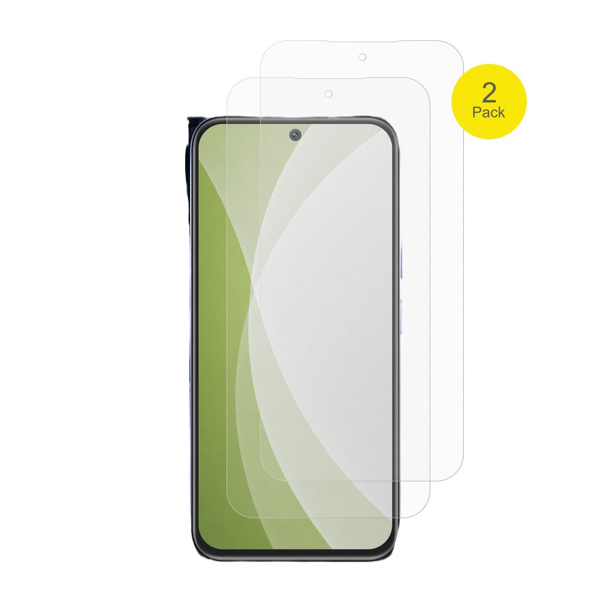 Realme15x mit aufgebrachter dipos Flex Schutzfolie, glasklare Darstellung ohne Einschränkungen