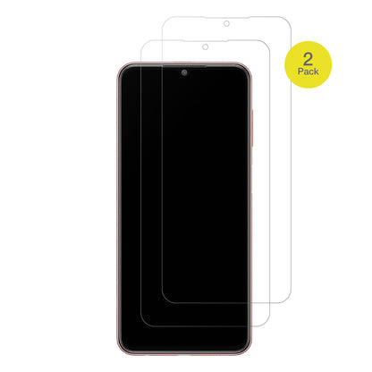 SamsungGalaxy M13 4G mit aufgebrachter dipos Flex Schutzfolie, glasklare Darstellung ohne Einschränkungen