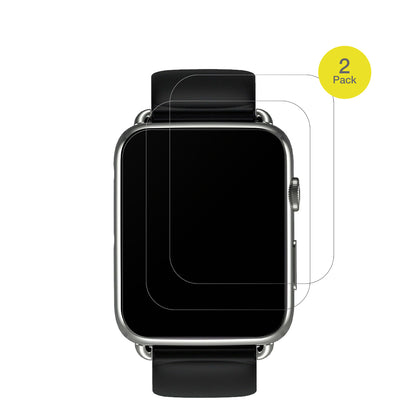 SmartwatchDM20 1.88 Zoll mit aufgebrachter dipos Flex Schutzfolie, glasklare Darstellung ohne Einschränkungen