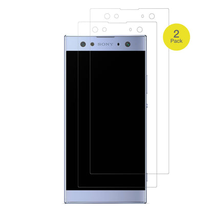 SonyXperia XA2 Ultra mit aufgebrachter dipos Flex Schutzfolie, glasklare Darstellung ohne Einschränkungen