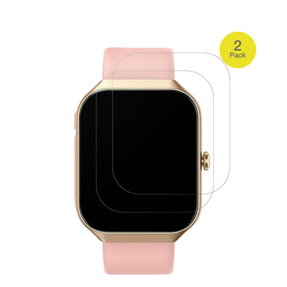 WalkbeeSmartwatch 1.96 Zoll mit aufgebrachter dipos Flex Schutzfolie, glasklare Darstellung ohne Einschränkungen