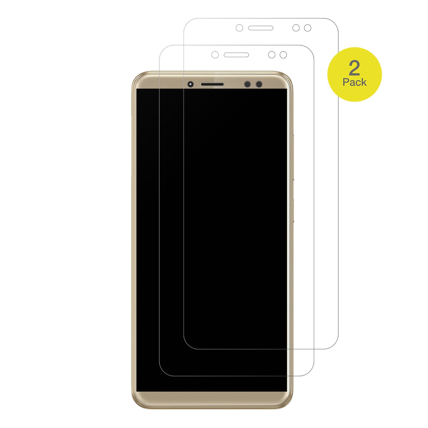 WaltonPrimo S6 Infinity mit aufgebrachter dipos Flex Schutzfolie, glasklare Darstellung ohne Einschränkungen