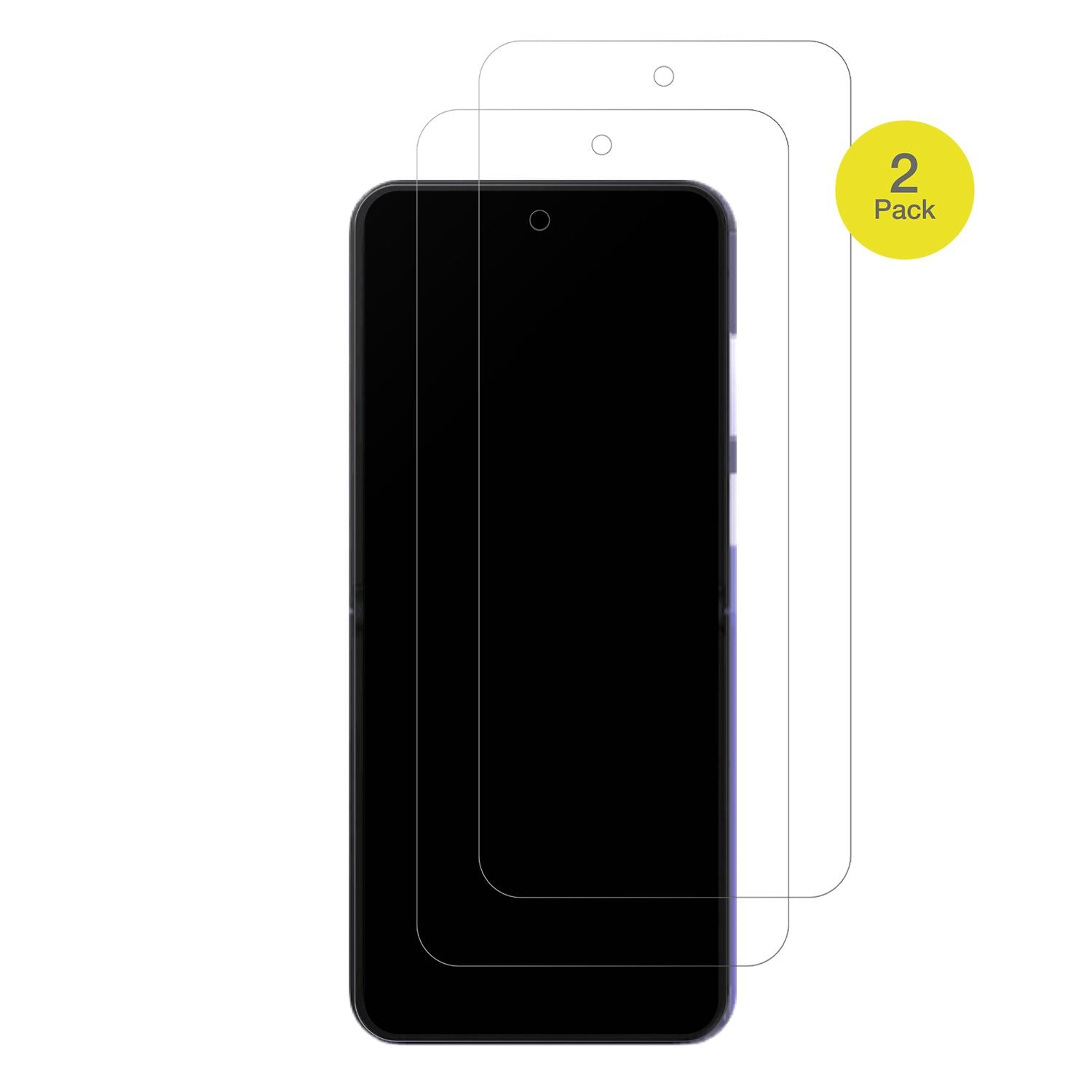 XiaomiMix Flip 2 mit aufgebrachter dipos Flex Schutzfolie, glasklare Darstellung ohne Einschränkungen