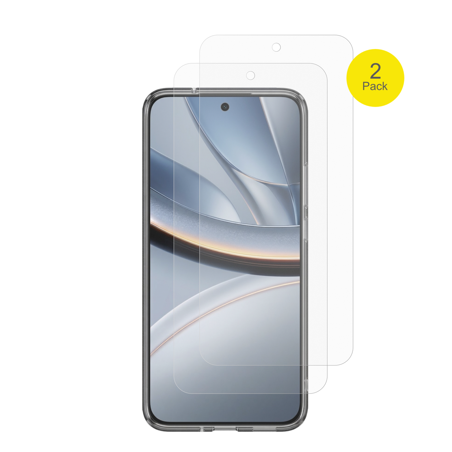 XiaomiPoco F7 5G Case Friendly mit aufgebrachter dipos Flex Schutzfolie, glasklare Darstellung ohne Einschr�nkungen