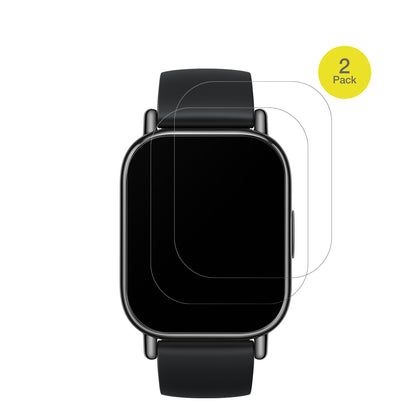 XiaomiRedmi Watch 5 mit aufgebrachter dipos Flex Schutzfolie, glasklare Darstellung ohne Einschränkungen