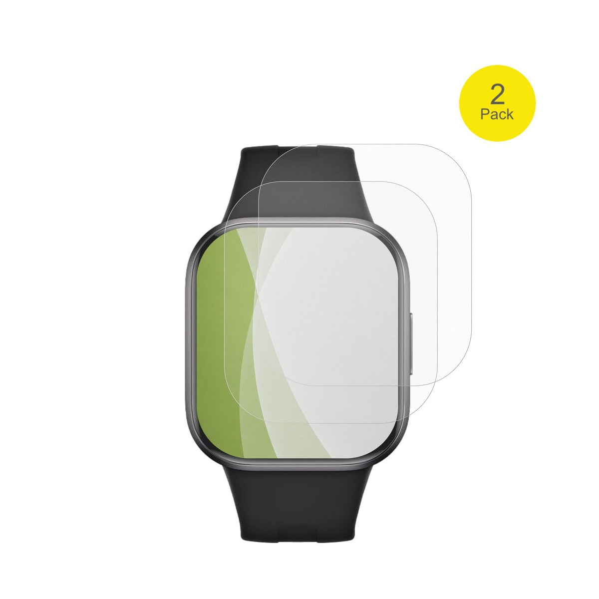 2x Full Cover Schutzfolie matt für Xiaomi Redmi Watch 6 Active
