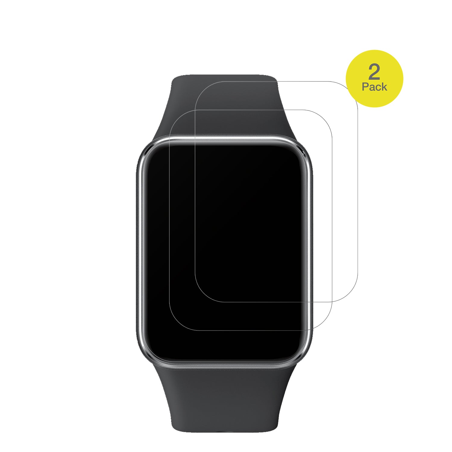 XiaomiSmart Band 9 Pro mit aufgebrachter dipos Flex Schutzfolie, glasklare Darstellung ohne Einschränkungen