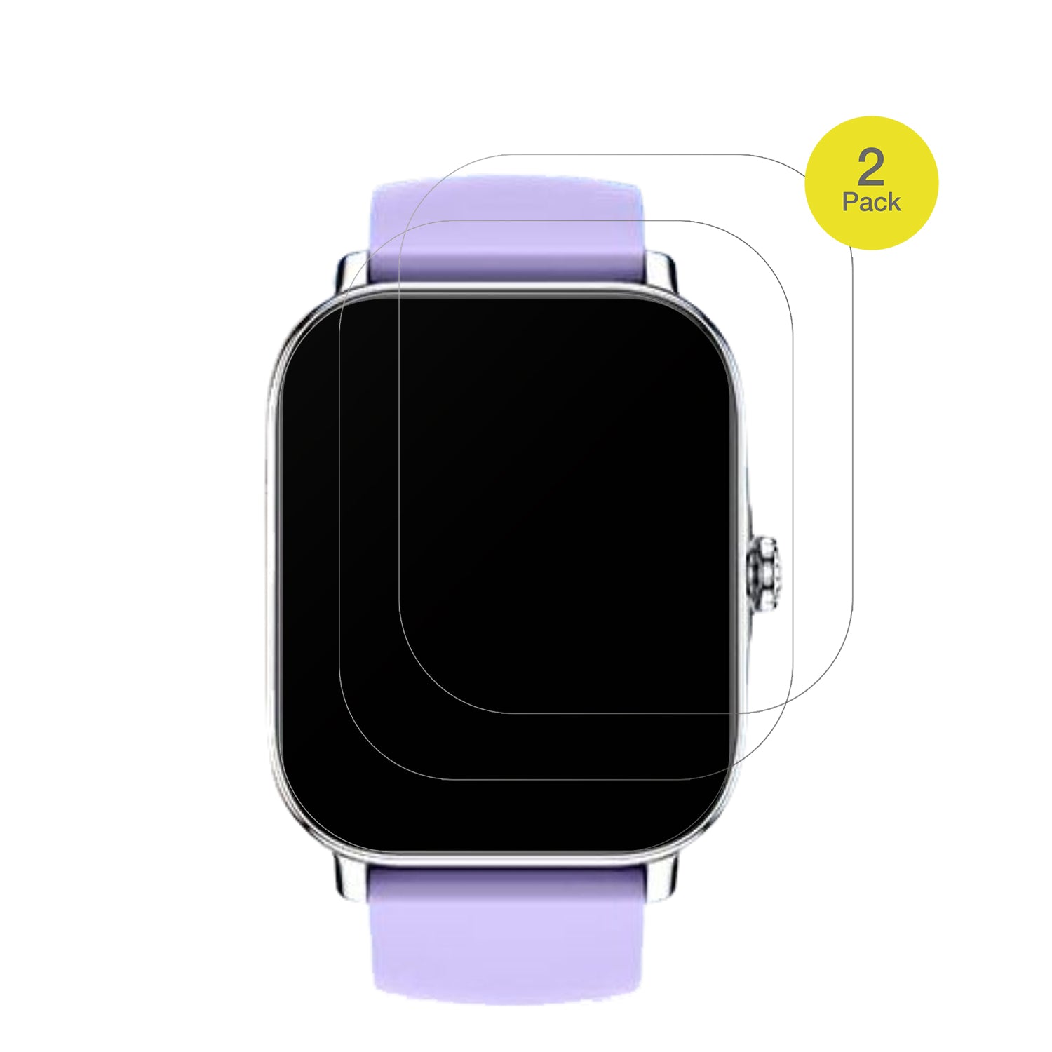 ZhizhiSmartwatch P90 1.85 Zoll mit aufgebrachter dipos Flex Schutzfolie, glasklare Darstellung ohne Einschränkungen