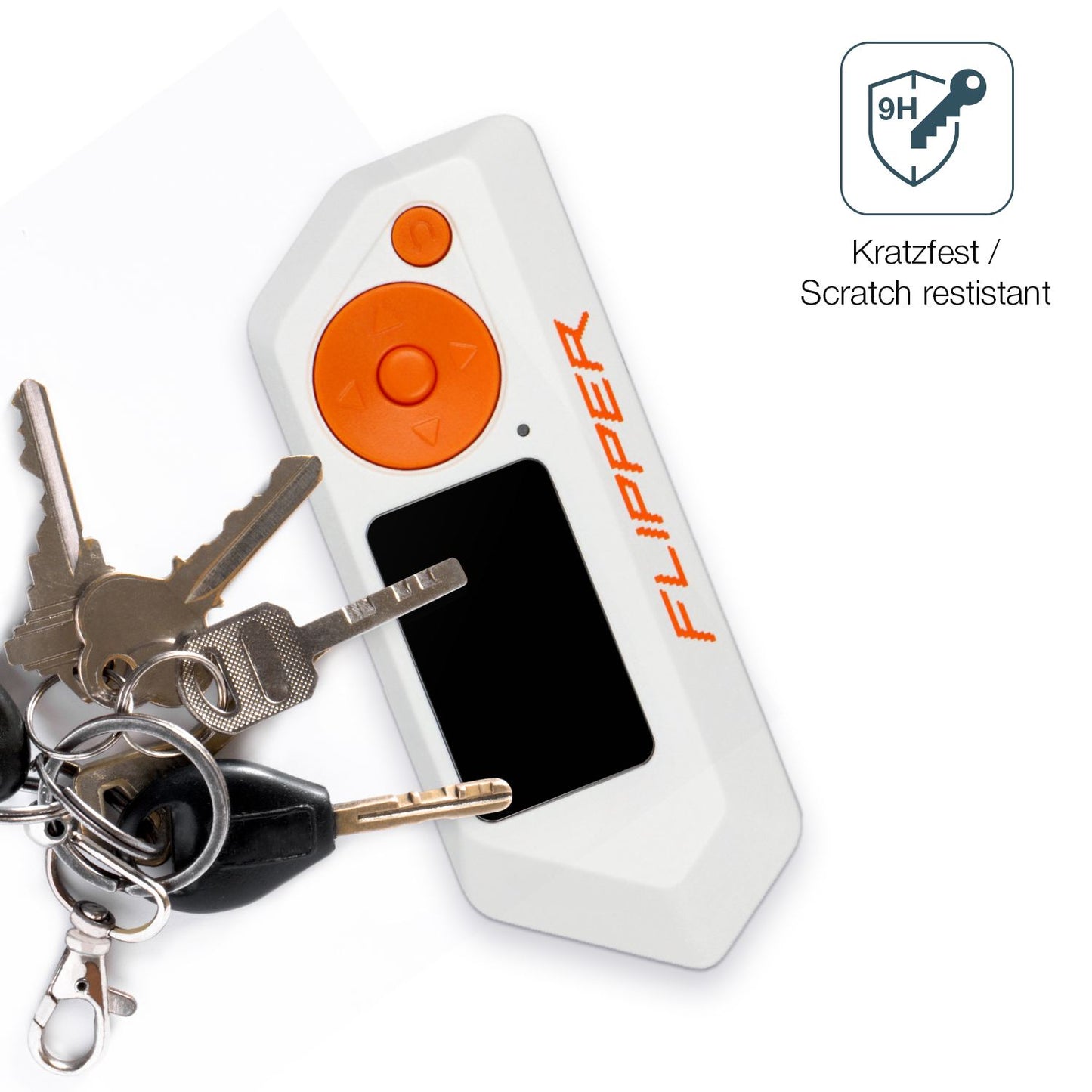 dipos Displayschutz für Flipper Zero FZ.1, mattierte Oberfläche, robuste Festigkeit und perfekte Passform