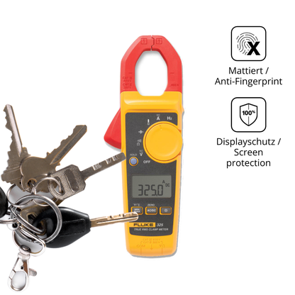 dipos Displayschutz für Fluke 325, mattierte Oberfläche, Blickschutzfilter und perfekter Passform