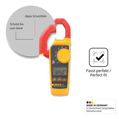 Schutz gegen Kratzer auf dem Fluke 325 Glas durch Schlüssel oder Ähnliches