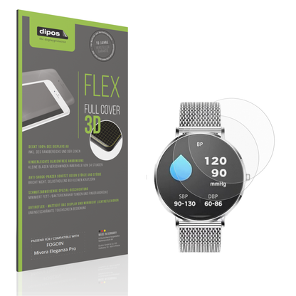 Matte Displayschutzfolie von dipos passend für FOGOIN Mivora Eleganza Pro, 100% Displayabdeckung und blasenfreie Montage