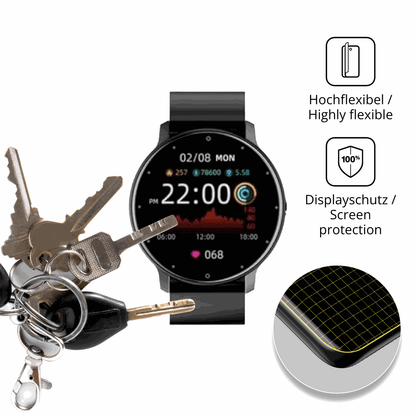 dipos Displayschutz für FOGOIN VitalPulse, transparente Oberfläche, geringe Dicke und perfekte Passform